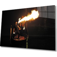 Miraax Ateş Gösterisi   Cam Tablo