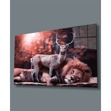 Miraax Aslan Cam Tablo