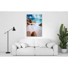 Miraax Deniz Manzarası Cam Tablo