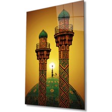 Miraax Tahran Şerif Camii Dini Islami Cam Tablo