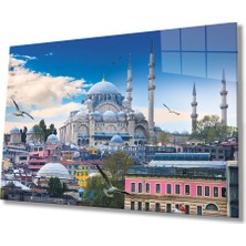Miraax Istanbul Ortaköy Camii Manzarası Cam Tablo