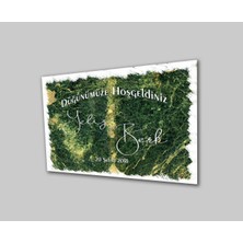 Miraax Düğün Nişan Hoşgeldiniz Cam Tablo