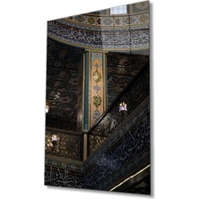 Miraax Islami Kaligrafi Motif Dini Islami Cam Tablo