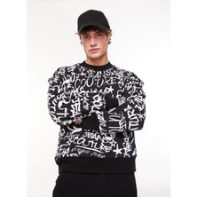 Versace Jeans Couture Bisiklet Yaka Siyah Erkek Sweatshırt 75GAI3O0FS093899