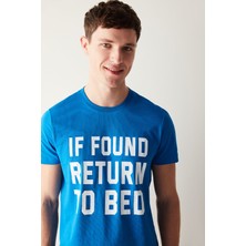 Penti Erkek Return To Bed Yazılı Çok Renkli Pijama Takımı