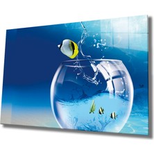 Miraax Balık Cam Tablo Fish