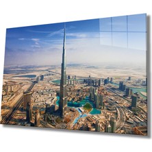 Miraax Şehir Manzaralı Cam Tablo Urban Area View