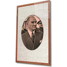 Miraax Çerçeveli Atatürk Cam Tablo