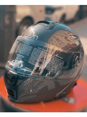Lem Open 140 Çene Açılır Kask Gri