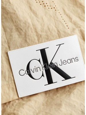 Calvin Klein Jeans Normal Bej Düz Erkek Gömlek J30J325025AAT