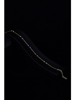 Papatya Silver 925 Ayar Gümüş Gold Kaplama Beşli Dört Renk Dorika Toplu Bileklik