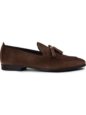 Deery  Süet Kahverengi Erkek Loafer Ayakkabı - 01701MKHVC91