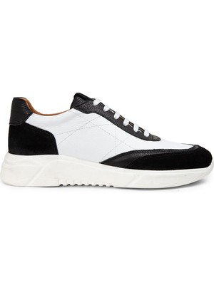 Deery  Süet Siyah Detaylı Erkek Sneaker Ayakkabı - 01962MSYHP01