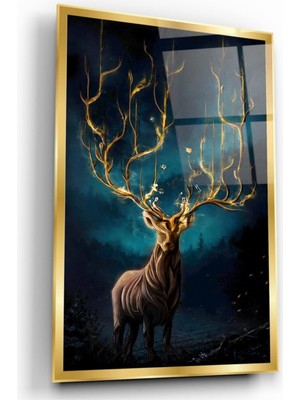 Miraax Geyik Cam Tablo