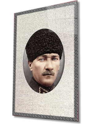 Miraax Çerçeveli Atatürk Cam Tablo
