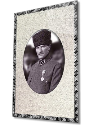 Miraax Çerçeveli Atatürk Cam Tablo