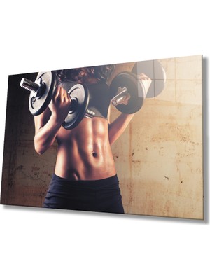 Miraax Spor Fıtnes Cam Tablo   Sports Fitness