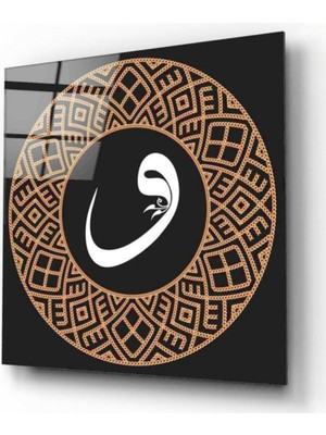 Miraax Siyah Vav Cam Tablo