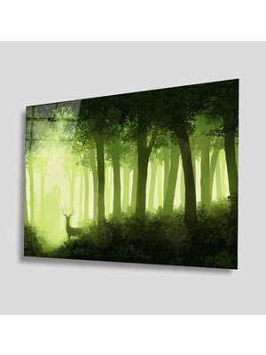 Miraax Yeşil Cam Tablo