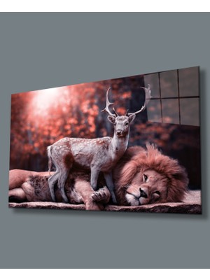 Miraax Aslan Cam Tablo