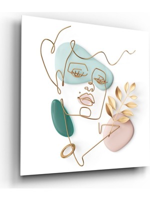 Miraax Minimal Portre Cam Tablo