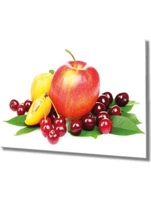 Miraax Meyveler Cam Tablo Fruits