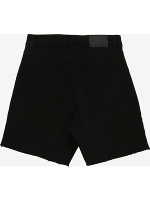 Fabrika Normal Bel Basic Siyah Kadın Şort F4SL-SHT0753