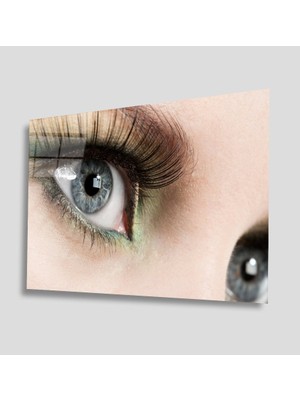 Miraax Kadınlar Göz Cam Tablo Women Eye