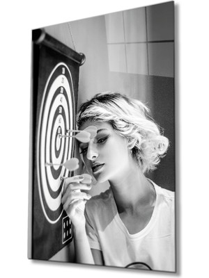 Miraax Kadınlar Dart Oyun Cam Tablo