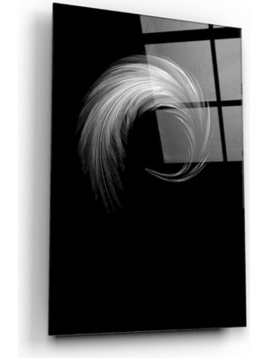 Miraax Minimal Desenler Cam Tablo