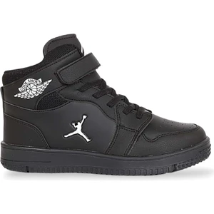 1517 Anatomik Taban  Çocuk Boğazlı Sneakers Ayakkabı - NKT01517-SIYAH-32