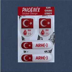Kan Grubu Damla Sticker Arh Negatif