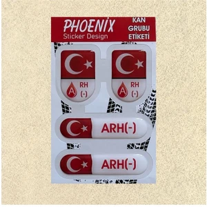 Kan Grubu Damla Sticker Arh Negatif