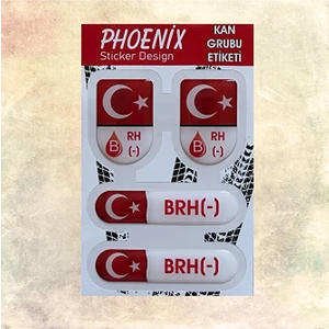 Kan Grubu Damla Sticker Brh Negatif