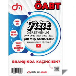 Dijital Hoca Akademi 2024 KPSS ÖABT Fizik Öğretmenliği Son Beş Yıl Çıkmış Sorular