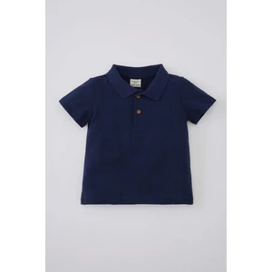 Erkek Bebek Polo Yaka Pike Kısa Kollu Tişört B7007A524SM