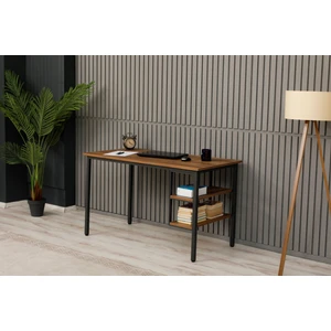 Çalışma Masası 125x65x75 cm Alt Yan 2 Raflı