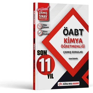 Dijital Hoca Akademi 2024 ÖABT Kimya Son 11 Yıl Çıkmış Sınav Soruları