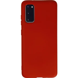 Samsung Galaxy S20 Kılıf Nano Içi Kadife  Silikon - Kırmızı 300099