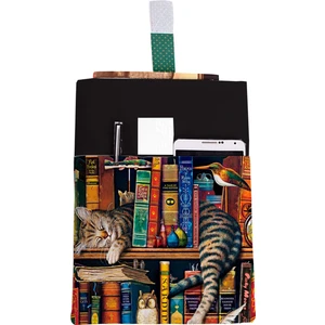 Desenli Yıkanabilir Cepli Kitap Kılıfı 20 x 25 cm Çok Amaçlı Çanta Book Cover