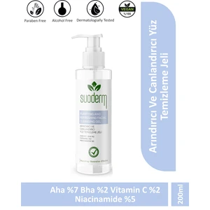 Arındırıcı ve Canlandırıcı Yüz Temizleme Jeli Aha %7 Bha%2 Vitamin C %2 Niacinamide %5