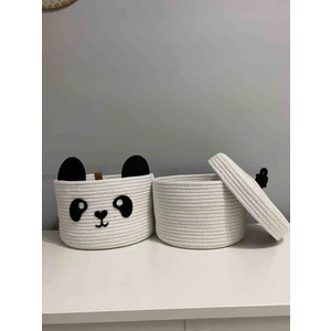 Sevimli Panda Jüt El Yapımı Çocuk Odası Düzenleyicisi 2li Takım