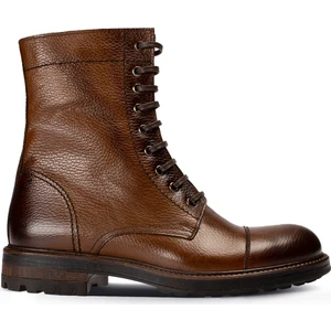 Deri Taba Rengi Erkek Postal Bot - 01857MTBAC01