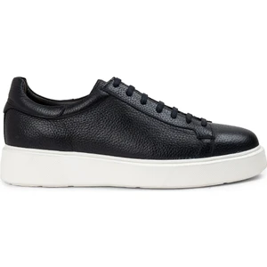 Deri Lacivert Erkek Sneaker Ayakkabı - 01954MLCVE01