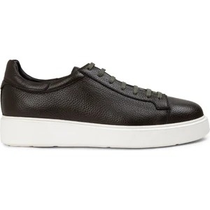 Deri Haki Erkek Sneaker Ayakkabı - 01954MHAKE01