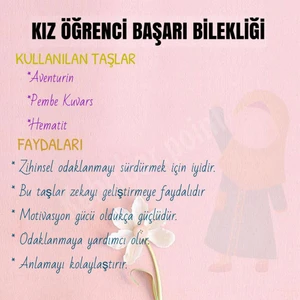 Kız Öğrenci Başarı Bileklik