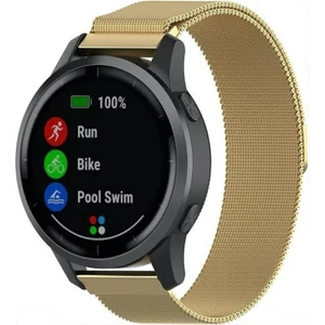 22 mm Universal Mıktatıslı Hasır Metal Kordon Gold