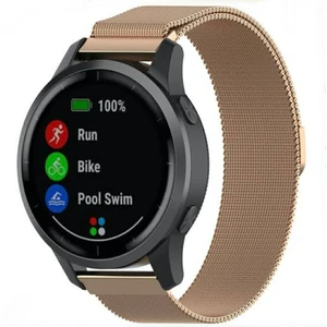 22 mm Universal Mıktatıslı Hasır Metal Kordon Rose Gold