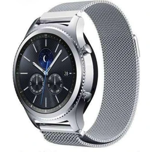 22 mm Universal Mıktatıslı Hasır Metal Kordon Gümüş