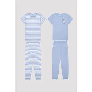 Erkek Çocuk Stripe Çok Renkli 2li Pijama Takımı